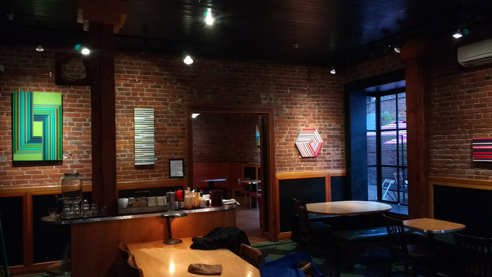 coffeshop op art show