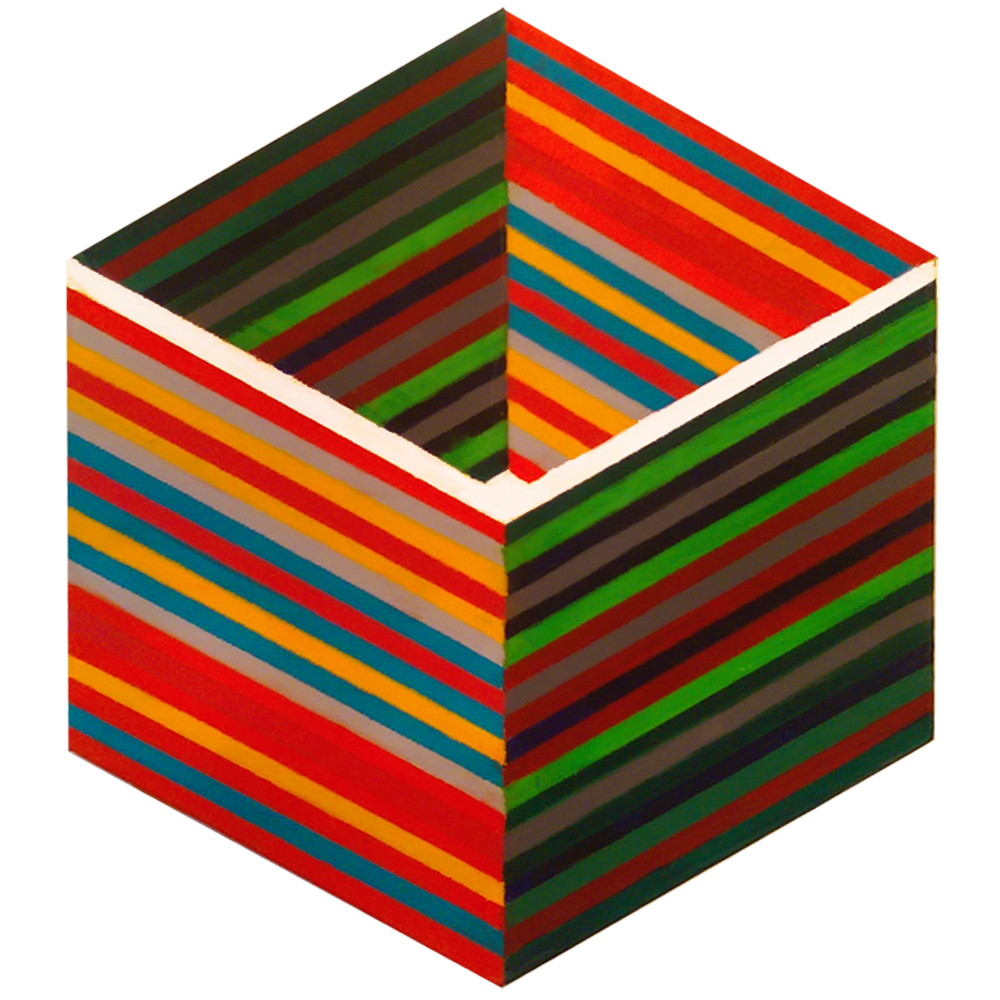 op art star painting