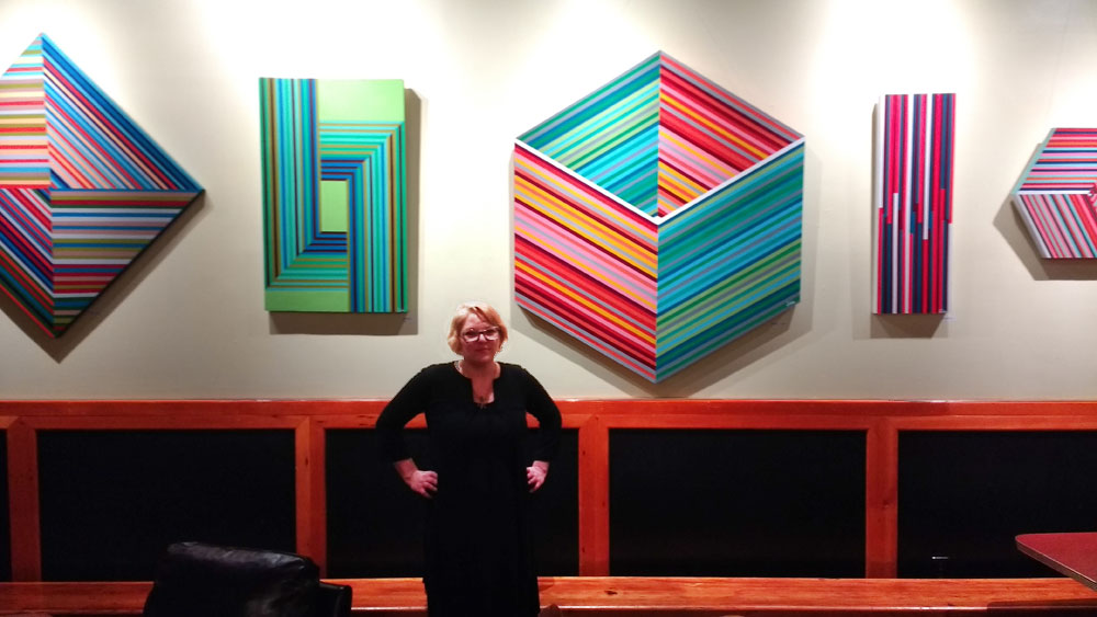 coffeshop op art show